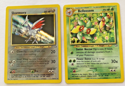 Skarmory 13/111 Bellossom 3/111 RARE HOLO Pokemon Card Neo Genesis 2000 WOTC - Image 1
