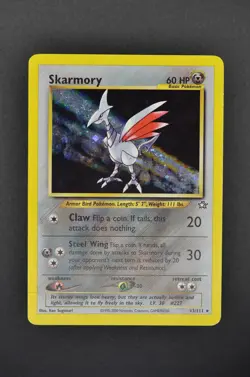 Skarmory 13/111 Neo Genesis 2000 Holo Rare English LP Excellent Pokemon Card - Image 1