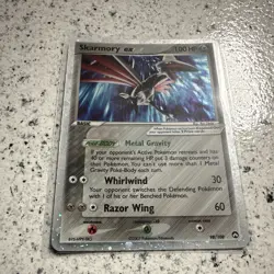 Pokemon TCG Skarmory ex Power Keepers Holo Ultra Rare 98/108 100 HP Card - Image 2