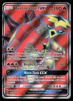 Pokemon Cards Turtonator GX 131/145 Guardians Rising Holo NM - Image 1