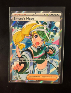 Emcees’s Hype 220/182 NM - Destined Rivals Ultra Rare Pokemon Card TCG Mint - Image 1