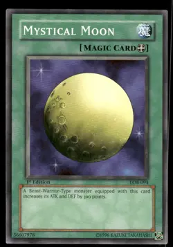 Mystical Moon 1996 1st Edition Yu-Gi-Oh! TCG Card (NM) - Image 1