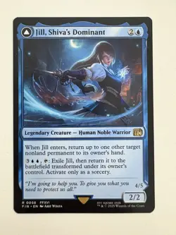 Jill Shiva’s Dominant / Shiva Warden of Ice MTG Magic Gathering Card NM Mint FIN - Image 1