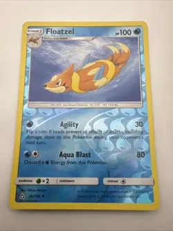 36/156 Floatzel Reverse Holo: Pokemon Trading Card Game SM-05 Ultra Prism - Image 1