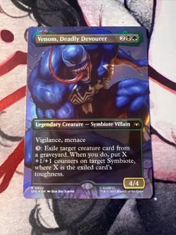 Venom Deadly Devourer Borderless Foil MTG NM Rare SPE 0022 - Image 1