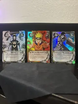 Naruto CCG - Naruto Haku & Zabuza - 1388 1403 1407 - Foil Promo - 3 Card Lot - Image 1