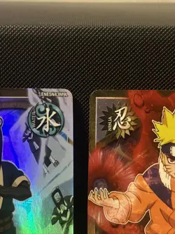 Naruto CCG - Naruto Haku & Zabuza - 1388 1403 1407 - Foil Promo - 3 Card Lot - Image 3