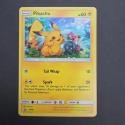 Pokemon Cards Pikachu SM86 Cosmo Holo Black Star Promo Near Mint - Image 1