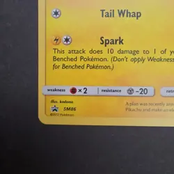 Pokemon Cards Pikachu SM86 Cosmo Holo Black Star Promo Near Mint - Image 5