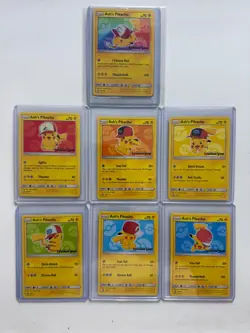 Ash’s Pikachu I Choose You! Movie Promo Set 7 Cards COMPLETE SM108-114 POKEMON - Image 1