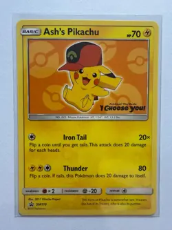 Ash’s Pikachu I Choose You! Movie Promo Set 7 Cards COMPLETE SM108-114 POKEMON - Image 5