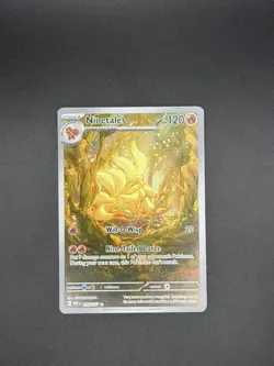 Pokemon Cards Ninetales 199/197 Obsidian Flames Illustration Rare - Image 1