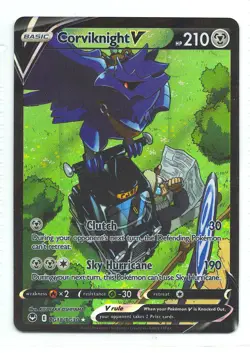 Corviknight V TG18/TG30 NM Ultra Rare Silver Tempest Pokemon Card TCG - Image 1