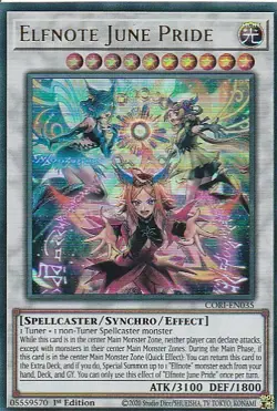 Elfnote June Pride CORI-EN035 - Ultra Rare - Yu-Gi-Oh! - Image 1