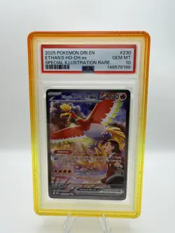 Pokemon TCG Destined Rivals Ethan's Ho-Oh ex 230/182 SIR PSA 10 (READ DESCRIP) - Image 1