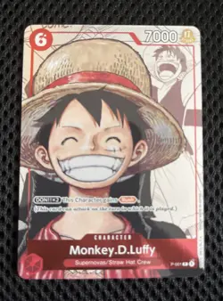 Monkey D Luffy P-001 Alternate Art Manga Promo 25th Collection Card - Image 1