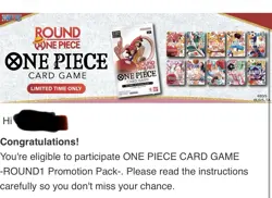 Round 1 x One Piece Collab Promo Card Presale (1 Pack) - Image 2