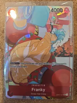🎞 One Piece TCG Franky OP01-021 Alt Art Straw Hat Crew - Image 1