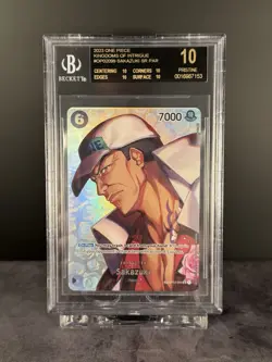 ✅One Piece Sakazuki SP OP02-099 Kingdoms of Intrigue BGS 10 PRISTINE Black Label - Image 1