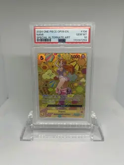 PSA 10 2024 ONE PIECE OP09-EN #106 NAMI SPECIAL ALTERNATE ART - Image 3