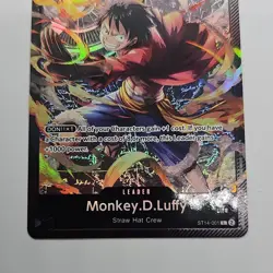 Monkey.D.Luffy ST14-001 Foil Leader One Piece TCG ST14: 3D2Y English - Image 4