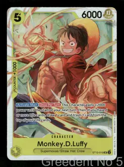 Monkey.D.Luffy (015) ST13-015 Ultra Deck: The Three Brothers One Piece Foil LP - Image 1
