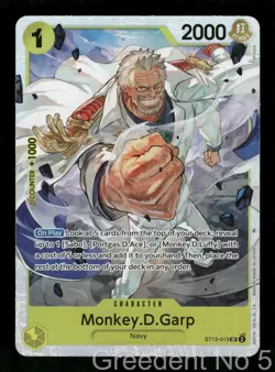 Monkey.D.Garp ST13-013 Ultra Deck: The Three Brothers One Piece Foil LP - Image 1