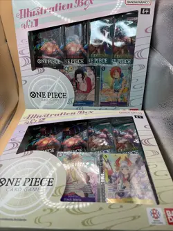 2025 Bandai OP One Piece Illustration Box Vol 1 And 2 Bundle In Hand New Sealed - Image 1