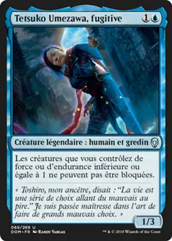mtg magic Tetsuko Umezawa, fugitive ENGLISH fugitif dominaria 2 available - Image 1