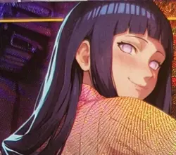 Hyuga, Hinata One-Piece Naruto Anime Textured Holographic Card - Image 1
