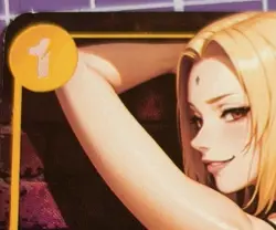 Tsunade One-Piece Naruto Anime Textured Holographic Card - Image 1