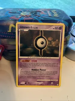 Pokemon Unown [I] Mysterious Treasures 37/123 Regular Non Holo NM - Image 1