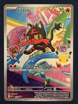 Pokemon TCG First Partner Illustration Alola Gen 7 Set Popplio Rowlet Litten NM - Image 2