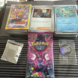 Pokemon TCG Random over 200 Card Joblot Bundle, with holo & pack unopened pack - Image 1