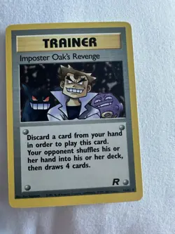 Pokemon TCG Imposter Oak's Revenge Team Rocket Card 76/82 Regular - Image 1