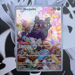 Pokemon TCG Morpeko 206/182 SV04 Paradox Rift Illustration Rare Holo - Image 1