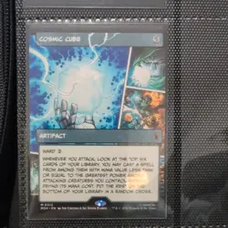 MTG Extended Art Foil Cosmic Cube #0312 – Marvel – Near Mint - Image 1