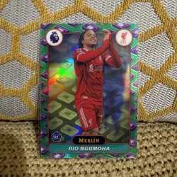 Topps Merlin 2026 Premier League Rio Ngumoha Rookie Liverpool FC Card #111 - Image 1