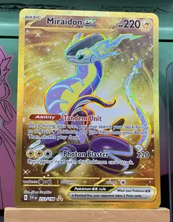 Miraidon ex 253/198 Gold Hyper Rare Pokemon:Scarlet & Violet Base Set - Image 1
