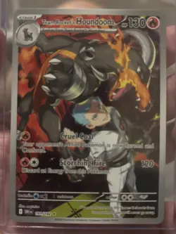 Team Rocket's Houndoom 191/182, Destined Rivals, Illustration Rare, Pokemon NM - Image 1