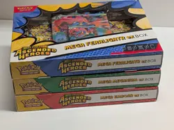 Pokemon Ascended Heroes Mega ex Box Lot x3 Meganium Emboar Feraligatr Sealed - Image 1