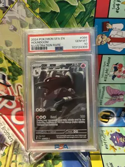 2024 Pokemon Shrouded Fable Houndoom Special Illustration Rare #066/064 PSA 10 - Image 1
