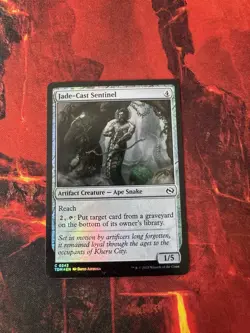 MTG - Jade-Cast Sentinel - TDM - 0243 - Foil - Image 1