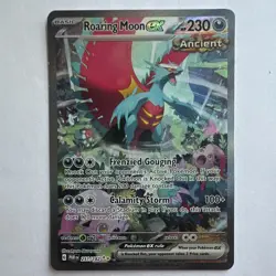 The Pokemon Company Roaring Moon ex 251/182 SV04 Paradox Rift SIR Holo FA EN - Image 1
