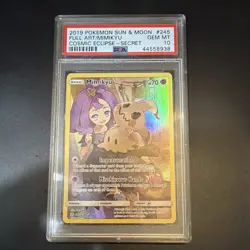 2019 Pokemon SM Cosmic Eclipse Mimikyu 245/236 Secret Rare FA Holo PSA 10 - Image 1