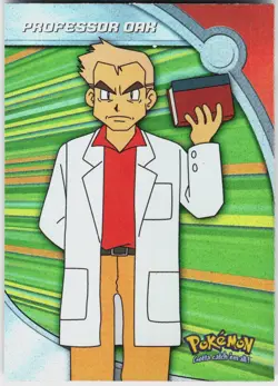 Professor Oak Foil #33 Topps Johto Blue Logo Series 3 Pokemon NM - Image 2
