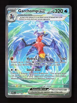 Garchomp ex 245/182 Special Illustration Rare Paradox Rift Pokemon Holo NM - Image 1