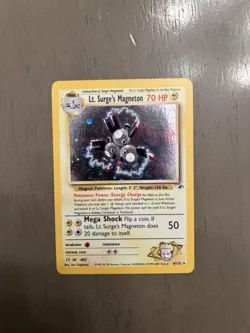Pokemon TCG GYM HEROS Lt. Surge’s Magneton - Holo 8/132 - Image 1