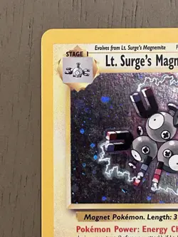Pokemon TCG GYM HEROS Lt. Surge’s Magneton - Holo 8/132 - Image 3