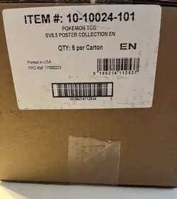 Pokemon TCG Prismatic Evolutions Poster Collection Factory Sealed Case - 6 Boxes - Image 1